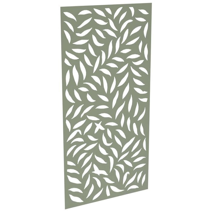 ProtectorAl 300-1200 x 1201-2400mm Pale Eucalypt Large Leaf Unframed Solid Aluminium Decorative Panel