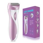 NNEOBA USB Rechargeable Womens Electric Razor Full-Body Hair Removal  Pink