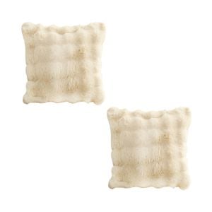 SOGA 2X 50cm Light Camel Throw Pillows