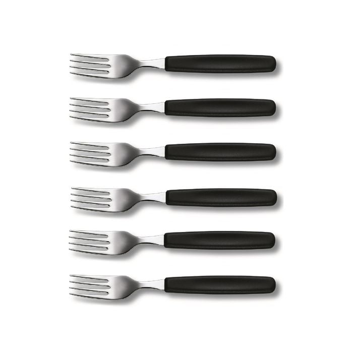 Victorinox Black Table Fork - Set 6