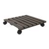 Jack 40cm Charcoal Wood Poly Composite Square Pot Trolley