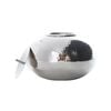 Ssh Collection Marakesh Large 25cm Wide Single Tea Light Candle Holder - Nickel