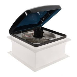 San Hima Caravan Roof Vent 12v Fan Rv Shower Hatch 355x355mm Motorhome