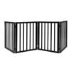 Pawz 4-Panel Wooden Foldable Pet Gate Black