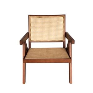 SK Designer Living | Replica Pierre Jeanneret Chandigarh Occasional Armchair - Walnut & Natural
