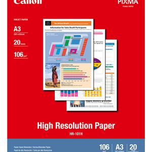 Canon High Resolution A3 Paper 106gsm (HR-101NA3II) 20 Sheets