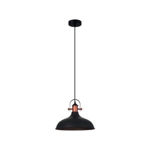 CLA Lighting NARVIK Dome with Copper Highlight Pendant Light - Black