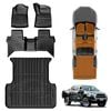 3D Floor Mats Tub Liner Set for Toyota Hilux Dual Cab Auto 2016-2025 Heavy Duty All Weather Car