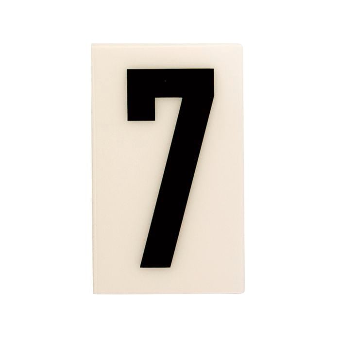 Sandleford 85 x 55mm 7 Black and White Self Adhesive Numeral