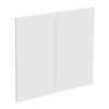 Kaboodle 600mm Coconut Milk Modern Medium Rangehood Doors - 2 Pack