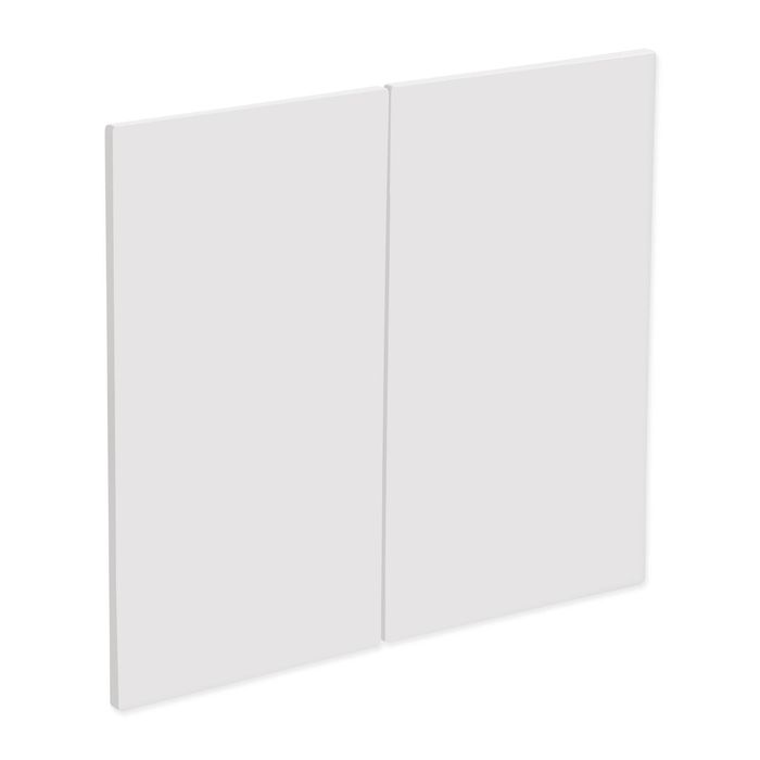 Kaboodle 600mm Coconut Milk Modern Medium Rangehood Doors - 2 Pack