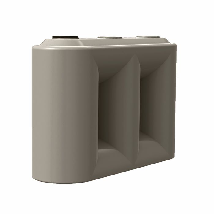 Clark 5000L Poly Slim Water Tank - Birch Grey