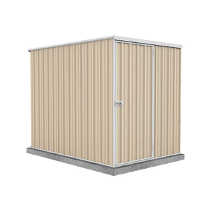 Absco Sheds 1.52 x 2.26 x 1.80m Classic Cream Basic Single Door Garden Shed