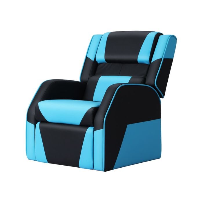 Keezi Kids Recliner Chair Sofa Lounge Black Blue