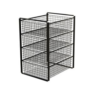 Flexi Storage Home Solutions 435 x 690 x 545mm Black 4 Wire Basket And Frame Kit