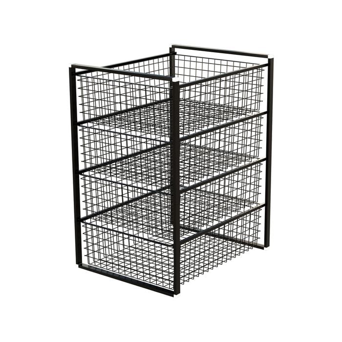 Flexi Storage Home Solutions Black 4 Wire Basket & Frame Kit 