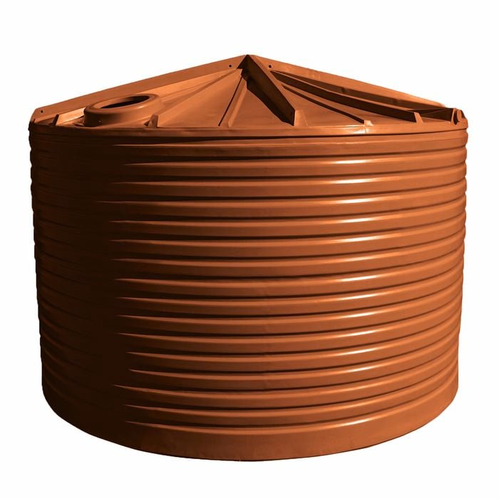 Clark Tanks 22000L Round Poly Water Tank - Heritage Red