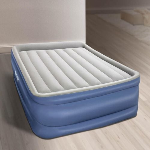 Bestway Queen Air Bed 56cm Premium Inflatable Mattress Electric Built in Pump Bunnings Australia