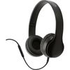 Moki Flip Headphones Removable 3.5mm Audio Cable/In-line Microphone Black