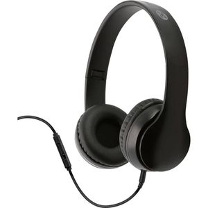 Moki Flip Headphones Removable 3.5mm Audio Cable/In-line Microphone Black