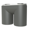 Melro Tanks 5000L Slate Grey Slimline 5010 Poly Water Tank