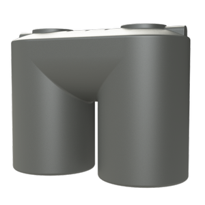Melro Tanks 5000L Slate Grey Slimline 5010 Poly Water Tank