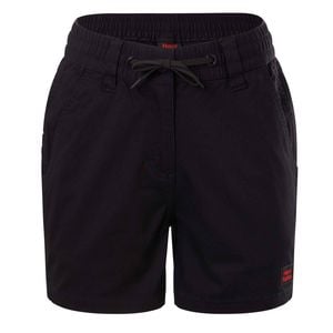 Hard Yakka Black Women's 3056 Tough Utility Work Short Shorts - Size 16