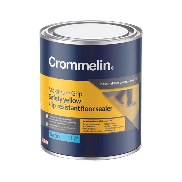 Crommelin 1L Yellow Maxi Grip Floor Coating