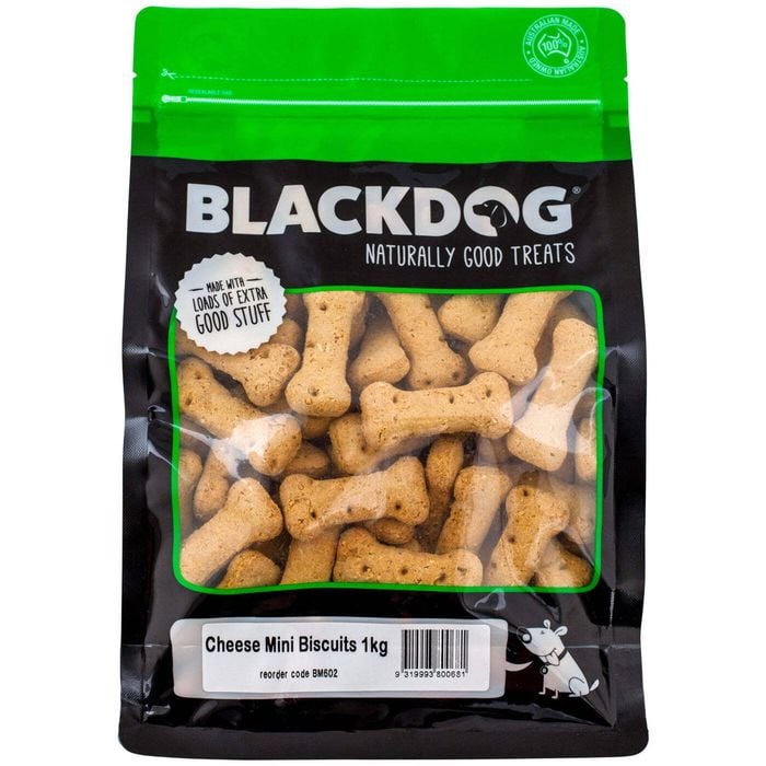 Blackdog Mini Cheese Biscuits Oven Baked Pet Dog Tasty Treats 1kg