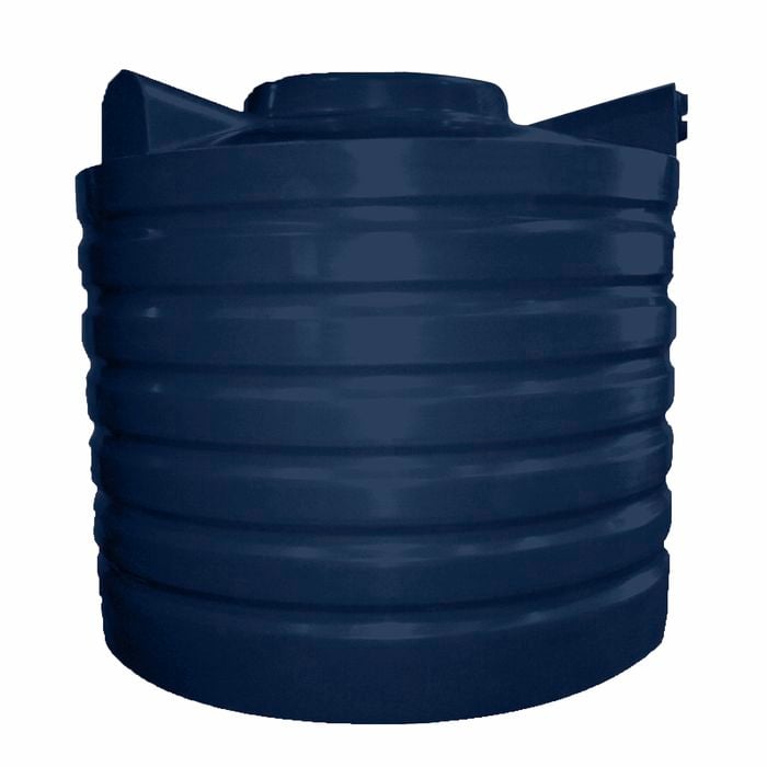 Clark Tanks 1000L Round Poly Water Tank - Stormedge Blue
