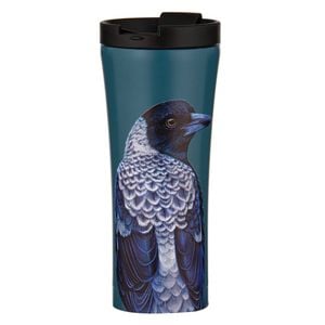 Ashdene Stainless Steel 500ml Modern Birds Magpie Travel Mug