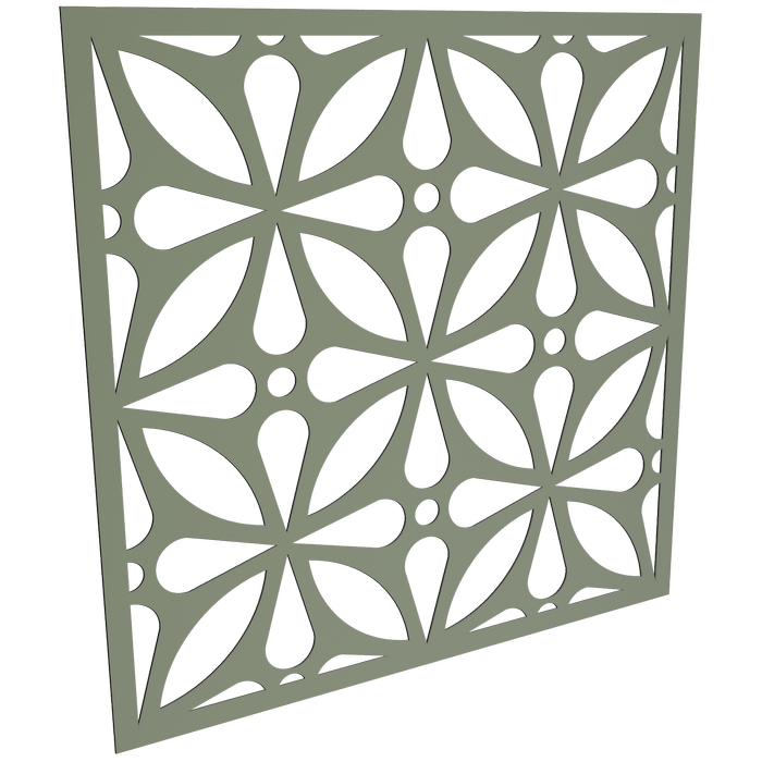 ProtectorAl 300-1200 x 300-1200mm Pale Eucalypt Morrocco Unframed Solid Aluminium Decorative Panel