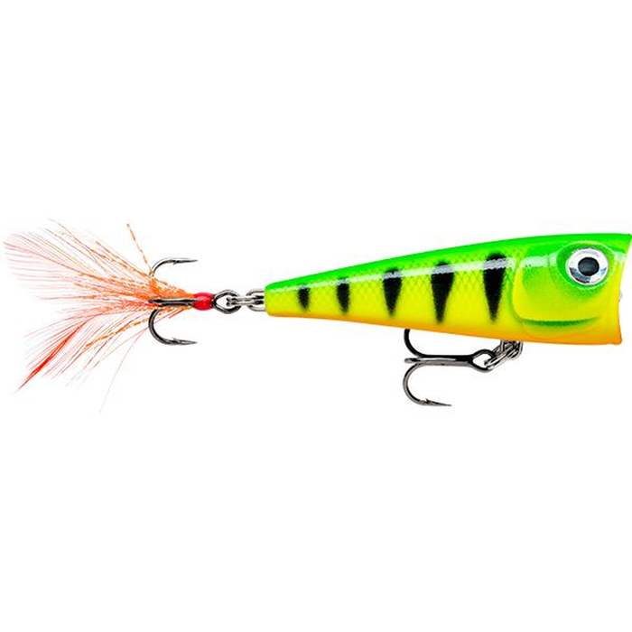 Rapala XLight Finesse Pop 4cm Hard Body Topwater Fishing Lure Fire Tiger