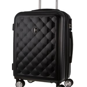 Pierre Cardin 4 Wheel Cabin Hard-Shell TSA Lock Travel Luggage 54cm Black