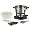 12pc Edge Design 3in1 Stainless Steel Fondue Set w/ Magnetic Fork Guide