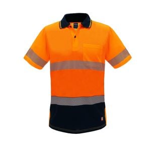Citeco Womens Orange Hi Vis Short Sleeve Polo - 12