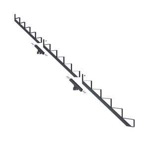 Peak 15-Step Stair Stringer and Connector Kit