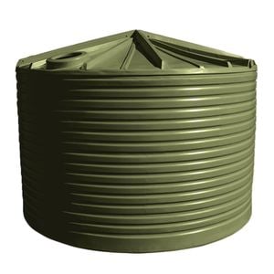 Clark Tanks 22000L Round Poly Water Tank - Mist Green