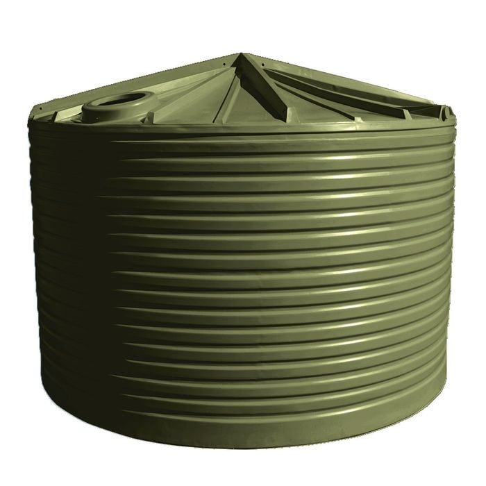 Clark Tanks 22000L Round Poly Water Tank - Mist Green