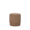 Amalfi Clark Stool Brown & Mustard 40.5x40.5x41.5cm