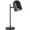 Telbix Turin Modern Table Desk Lamp Light Metal Black Satin