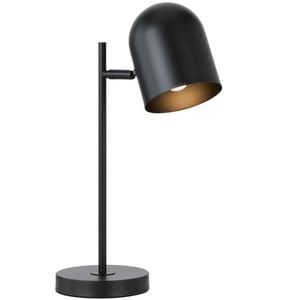Telbix Turin Modern Table Desk Lamp Light Metal Black Satin