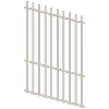 ProtectorAl 350 - 1200 x 1800mm Surfmist Raked Up to 15º Batten Pool Fence Panel