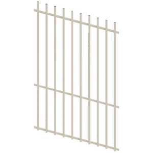 ProtectorAl 350 - 1200 x 1800mm Surfmist Raked Up to 15º Batten Pool Fence Panel