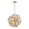 Vencha Brazza 12 Light Crystal Pendant - Gold
