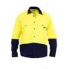Tradie Core Hi Vis Yellow LS Refl Shirt - S