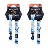 2PK Paws And Claws Park Life Pet/Dog Collar & 120cm Lead Set Small Assorted