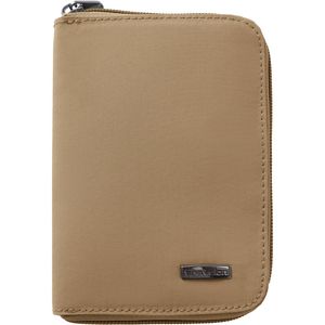 Travelon RFID Blocking Passport Zip Wallet in Latte