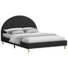 ALFORDSON Bed Frame Arched Base Charcoal Queen