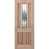 Woodcraft 2040 x 820 x 40mm Entrance Door Hamlett Bevelled Black TG Mirror TG9CB